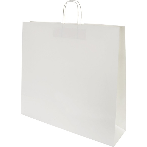 Papiertragetasche FRESH, weiß, LxBxH 500 x 540 x 140 mm, 120 g/m², VE 125 Stk