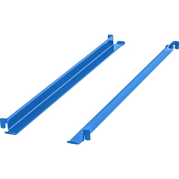 eurokraft pro Auflageschienen CustomLine, Länge 618 mm, VE 2 Stk, lichtblau RAL 5012