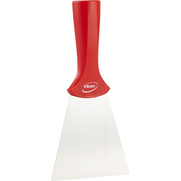 Vikan Schaber, Stielmodell, mit Edelstahlblatt, VE 10 Stk, rot