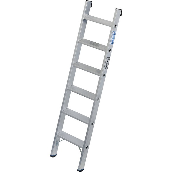 KRAUSE Schwerlast-Anlegeleiter, 80 mm Alu-Stufen, bis 225 kg, 6 Stufen