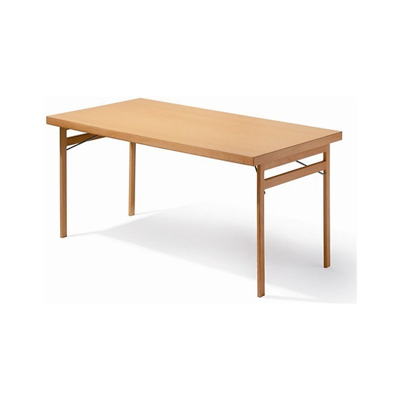 Klapptisch, Gestell Massivholz, Buche, BxT 1500 x 800 mm, Platte Buche
