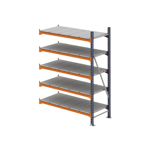 Weitspannregal, Feldlast 6000 kg, HxBxT 3000 x 1874 x 600 mm, Anbauregal