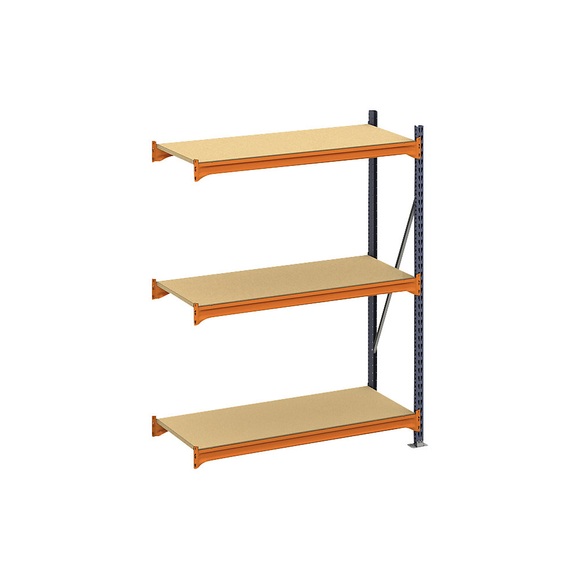 Weitspannregal, mit Spanplatte, HxBxT 2000 x 1400 x 600 mm, Anbauregal