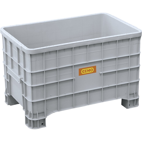 CEMO Altbatterie-Lager- und Transportbox, aus PE, Volumen 300 l, mit 4 Füßen