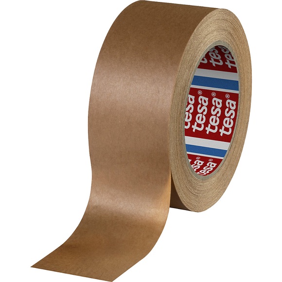 Papier-Packband, tesa® 60408, VE 36 Rollen, braun, Bandbreite 50 mm