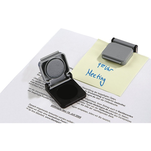 MAUL Magnetclip, VE 20 Stk LxB 40 x 36 mm Magnetschnapp-Automatik, grau/schwarz