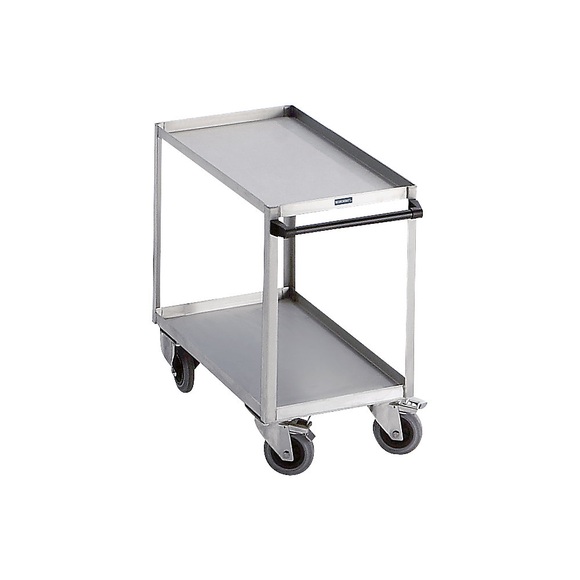 EUROKRAFT Edelstahl-Transportwagen LxB 900 x 500 mm, Gesamthöhe 915 mm Tragfähigkeit 250 kg