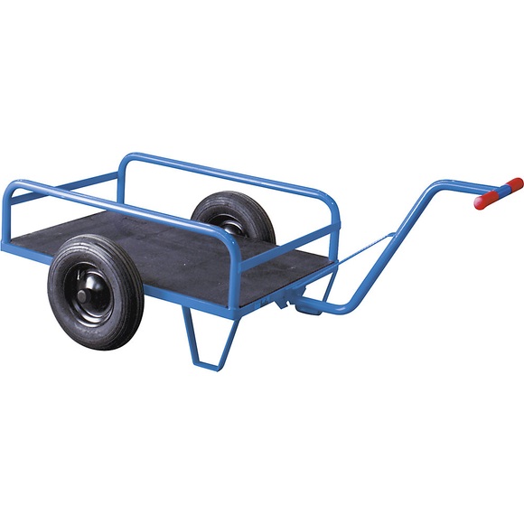 EUROKRAFT Zweirad-Handwagen mit Geländer Ladefläche 1250 x 800 mm
