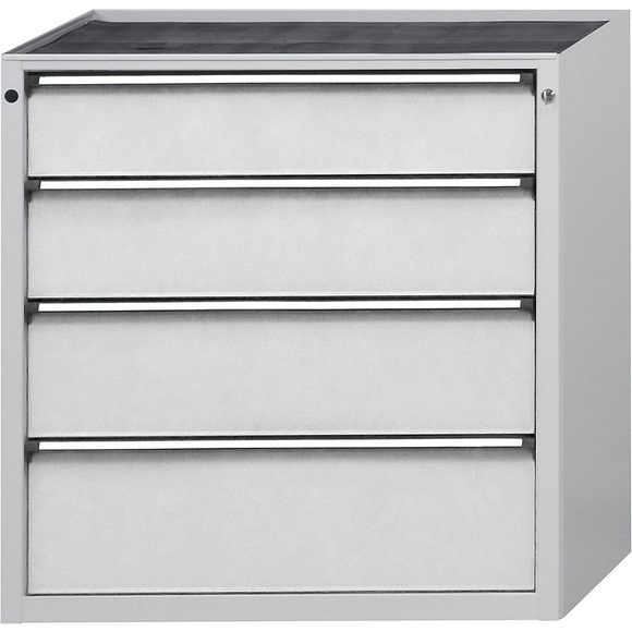 ANKE Schubladenschrank BxT 1060 x 675 mm, Schubladentraglast 200 kg 4 Schubladen, Höhe 980 mm, Front lichtgrau