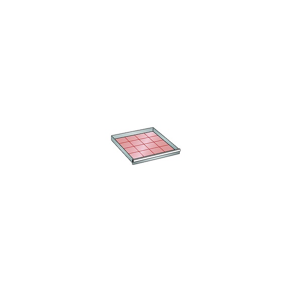 Lista Schublade für Schrank-BxT 717 x 725 mm Traglast 75 kg, Fronthöhe 200 mm, lichtblau