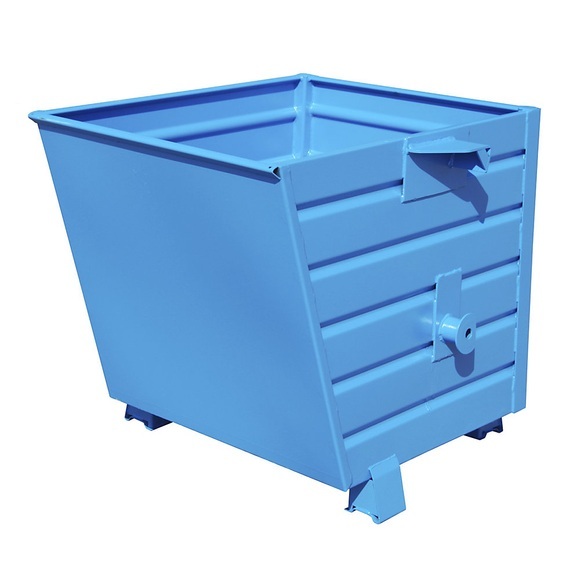 Stapel-Kippbehälter Volumen 0,55 m³ blau RAL 5010