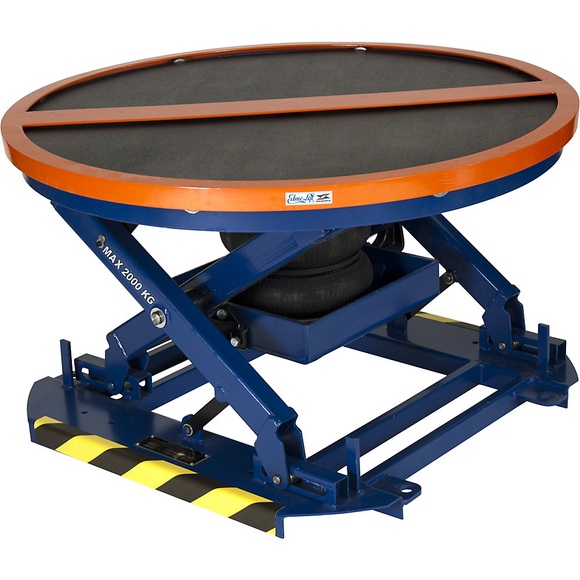 Edmolift Auto-Niveaugerät mit Drehscheibe Drehscheiben-Ø 1110 mm Tragfähigkeit 150 - 2000 kg