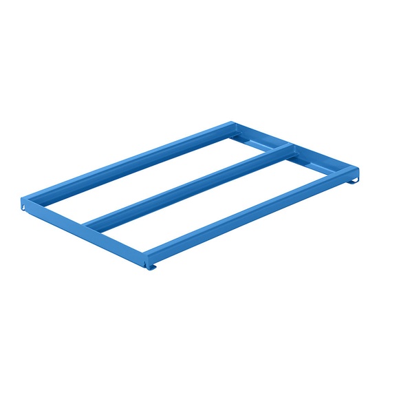 Lista Festrahmen BxT 1290 x 860 mm, Fachlast 1000 kg lichtblau
