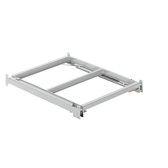 Lista Auszugrahmen BxT 890 x 1260 mm, Fachlast 800 kg, 65% ausziehbar lichtgrau