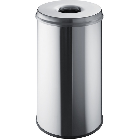 helit Sicherheits-Abfallbehälter Volumen 50 l, HxØ 620 x 340 mm Edelstahl, VE 2 Stk