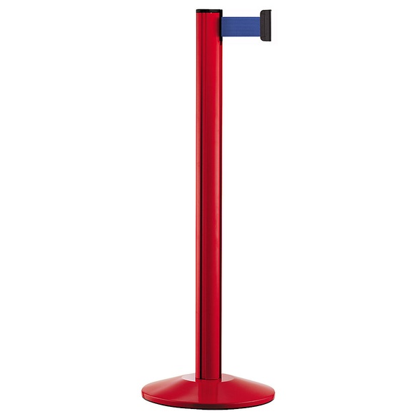 Gurtpfosten Aluminium, rot Gurtfarbe Blau