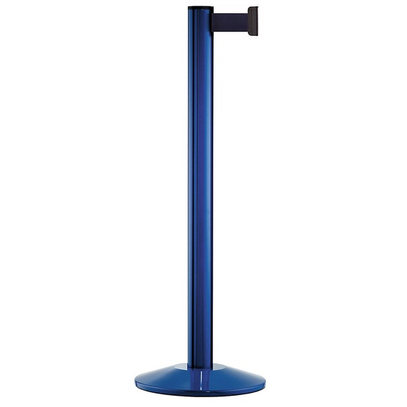 Gurtpfosten Aluminium, blau Gurtfarbe Dunkelblau