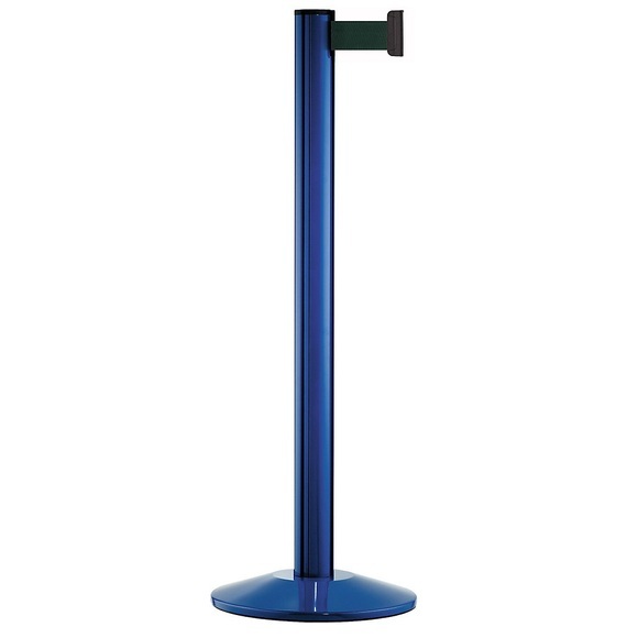 Gurtpfosten Aluminium, blau Gurtfarbe Grün