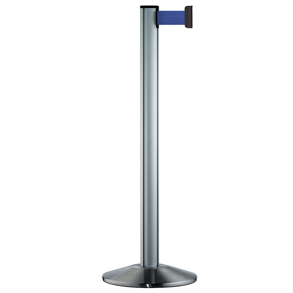 Gurtpfosten Aluminium, satin Gurtfarbe Blau