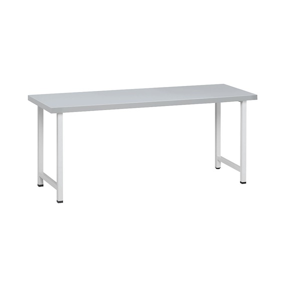 ANKE Werkbank, Gestellbauweise, Grundmodell, BxT 2000 x 700 mm, Stahlblechbelagplatte