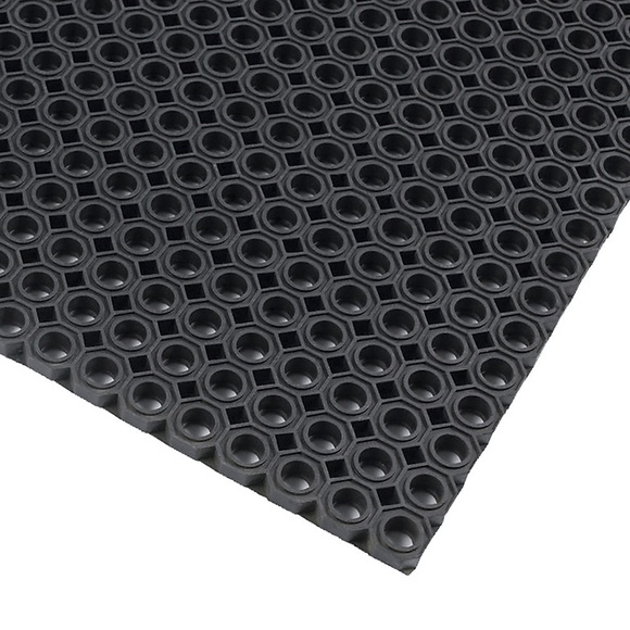 Schmutzfangmatte, gelocht schwarz L x B 1000 x 750 mm