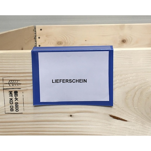 Beschriftungstaschen, VE 100 Stk für Aufsatzrahmen Papierformat DIN A6