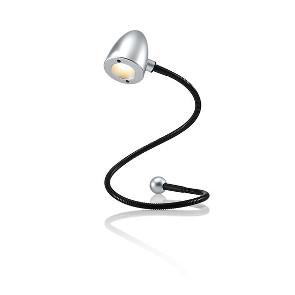 Hansa LED-USB-Leuchte SNAKE Höhe 350 mm silber