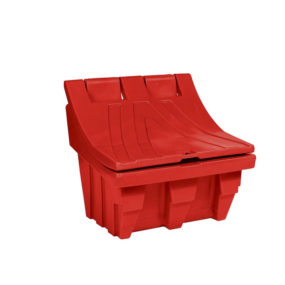 Universal- und Streugutbehälter aus Polyethylen Inhalt ca. 150 l rot