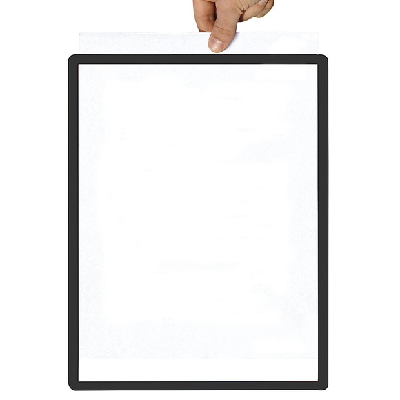 Rahmen mit Klarsichtfolie Papierformat A5, VE 10 Stk selbstklebend, schwarz