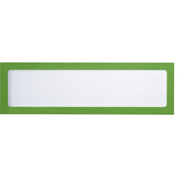 office akktiv Magnetische Infotasche für Überschriften, DIN A4 hoch / DIN A5 quer, 225 x 60 mm Rahmen grün, VE 10 Stk