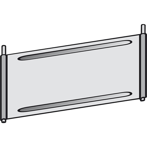 Trennblech für Fächer-Regal verzinkt für Fachboden, BxT 1000 x 300 mm