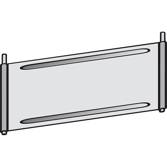 Trennblech für Fächer-Regal verzinkt für Fachboden, BxT 1000 x 400 mm