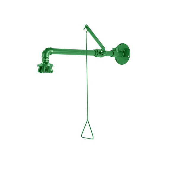 Körper-Notdusche HxT 600 x 685 mm grün