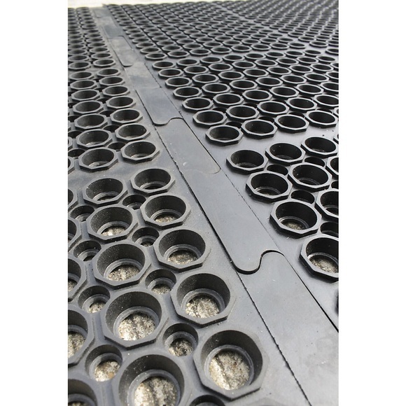 Anti-Ermüdungsmatte, schwarz Mittelstück Breite 1500 mm