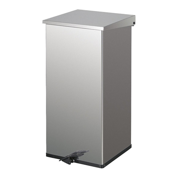 Tretabfallsammler Volumen 110 l, BxHxT 390 x 800 x 390 mm Edelstahl