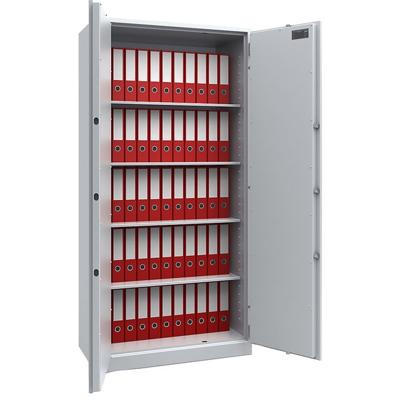 Stahlschrank, feuergeschützt Sicherheitsstufe S1 HxBxT 1950 x 950 x 500 mm