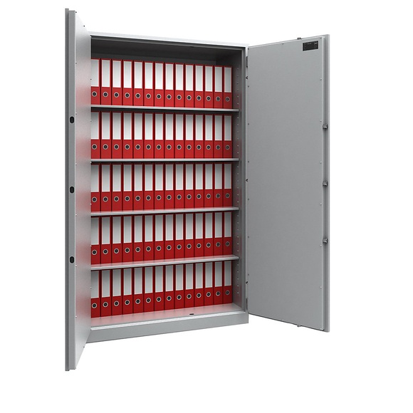 Stahlschrank, feuergeschützt Sicherheitsstufe S1 HxBxT 1950 x 1200 x 500 mm