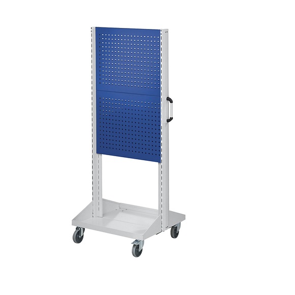 ANKE Werkzeug- und Materialwagen, Grundwagen mit 2 x 2 Lochplatten, Länge 800 mm, blau
