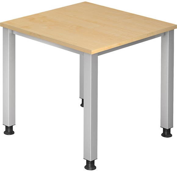 office akktiv RENATUS - Schreibtisch 4-Fuß-Gestell, Breite 800 mm Dekor Ahorn