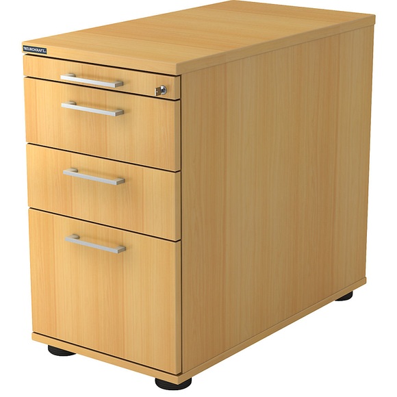 office akktiv Standcontainer 1 Utensilienschub, 2 Materialschübe, 1 Hängeregistratur Dekor Buche