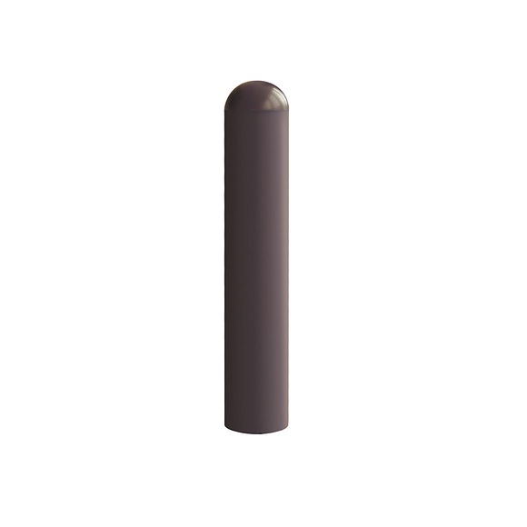 City-Poller Höhe 1250 mm, zum Herausnehmen, mit Dreikantverschluss Ø 108 mm, 1 Kettenöse