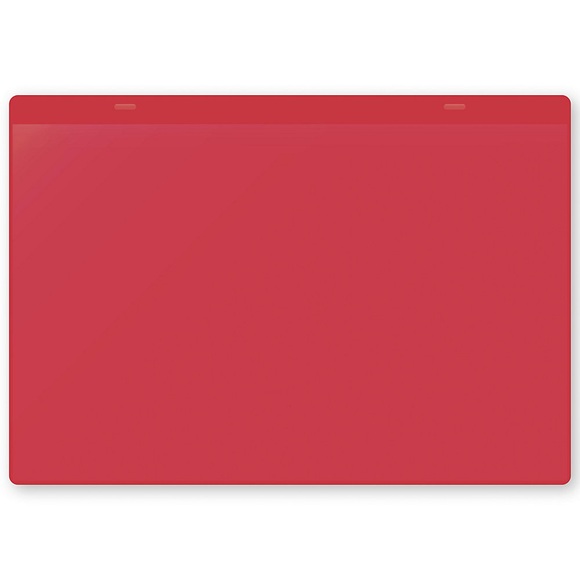 Dokumententaschen, selbstklebend DIN A4 quer, VE 50 Stk rot