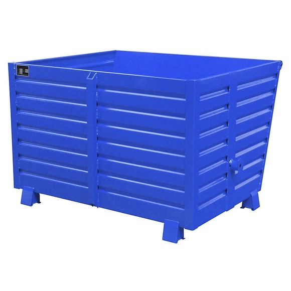 Stapel-Kippbehälter Volumen 1,5 m³ blau RAL 5010