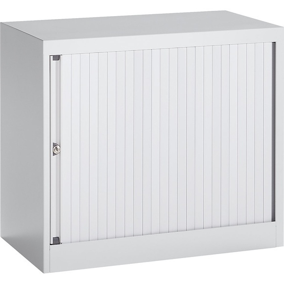 BISLEY Euro-Rollladenschrank Breite 800 mm, 1 Fachboden lichtgrau
