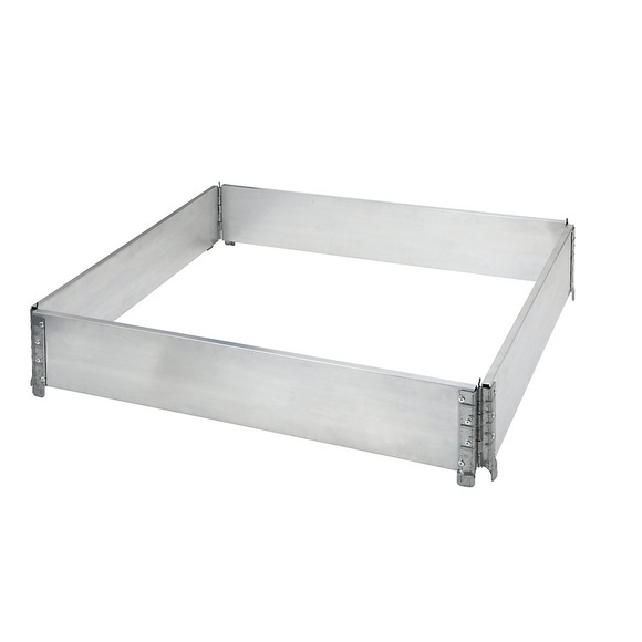 Aluminium-Aufsatzrahmen, VE 2 Stk für Paletten 1200 x 1000 mm mit 4 Scharnieren, ab 5 VE