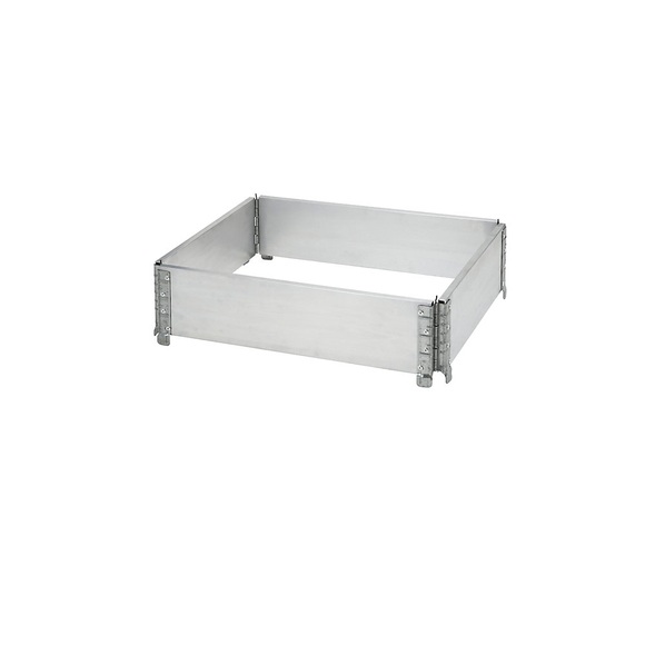 Aluminium-Aufsatzrahmen, VE 2 Stk für Paletten 800 x 600 mm mit 4 Scharnieren, ab 1 VE