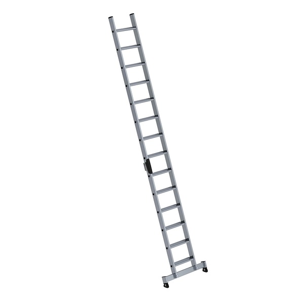 Guenzburger Anlegeleiter mit Stufen Profiausführung, Breite 420 mm 14 Stufen, mit nivello®-Traverse