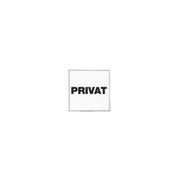 MADRID Silver Line™ Türschild Piktogramm HxB 120 x 120 mm privat