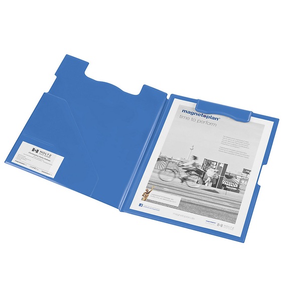 magnetoplan Klemmbrett-Mappe DIN A4 Format, VE 3 Stk blau
