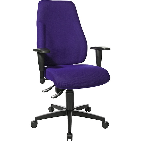 Topstar Operator-Drehstuhl LADY SITNESS Permanentkontakt-Mechanik, Rückenlehnenhöhe 580 mm lila